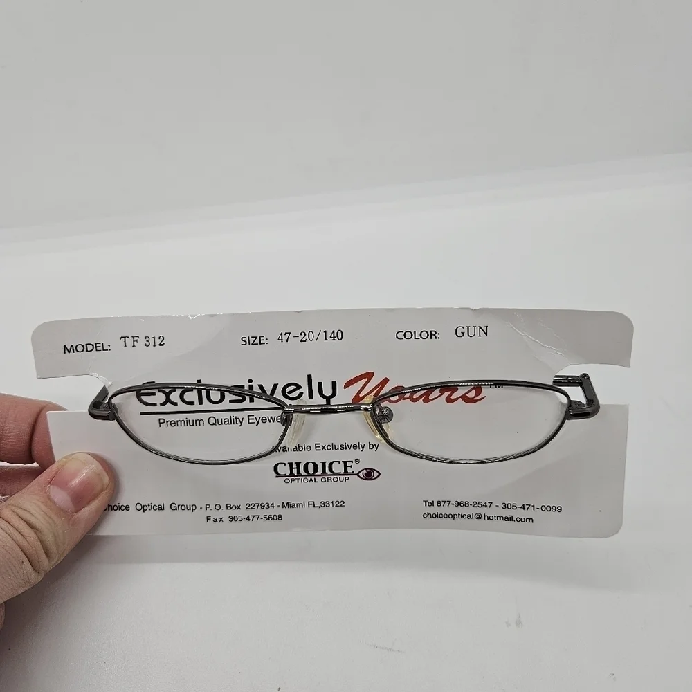 brand new eyeglasses frame in gunmetal FRAMES ONLY